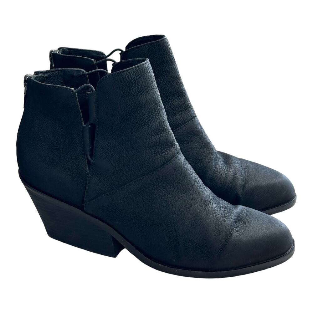 Eileen Fisher Women's Tote Suede Black Ankle Bootie Size 7.5
